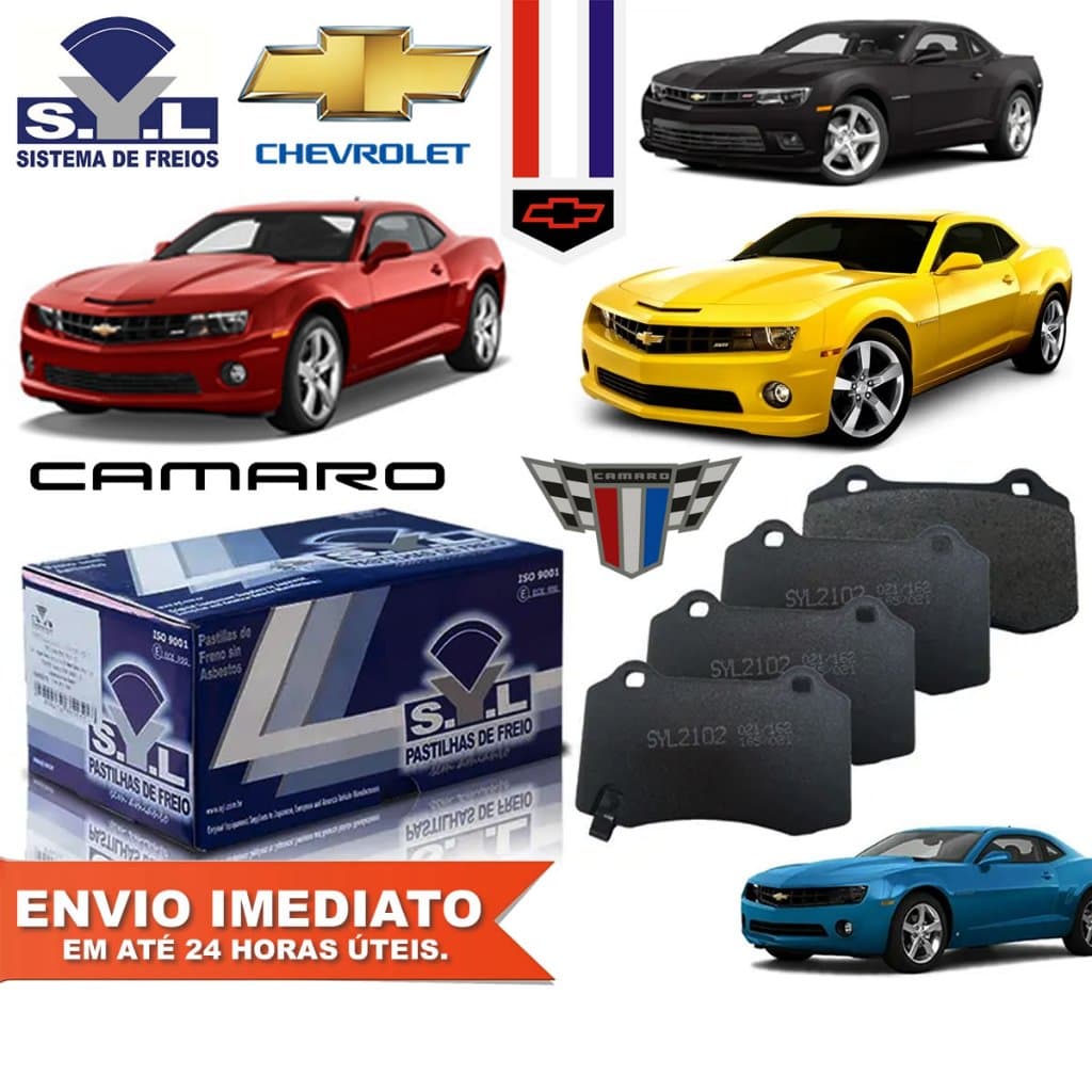 Jogo de Pastilha Freio Traseira GM Chevrolet Camaro SS 6.2 V8 2010 2011 2012 2013 2014 2015.. C/ NF