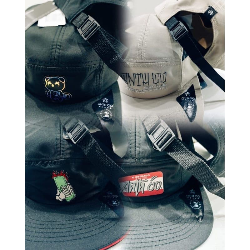 Boné Five Panel Strapback Anth'co Skatista