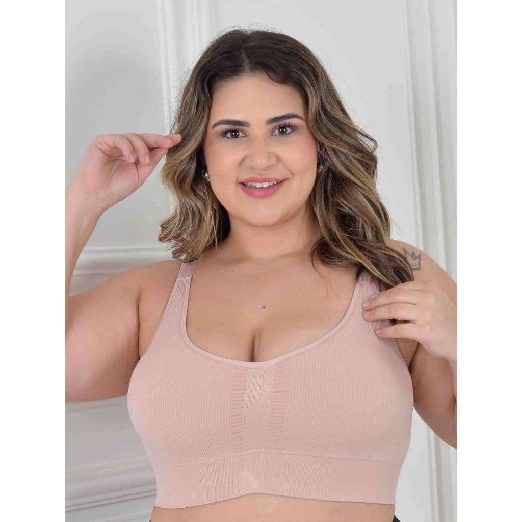 Sutiã de Algodão Top Zee Rucci Bojo Removivel Alças Largas