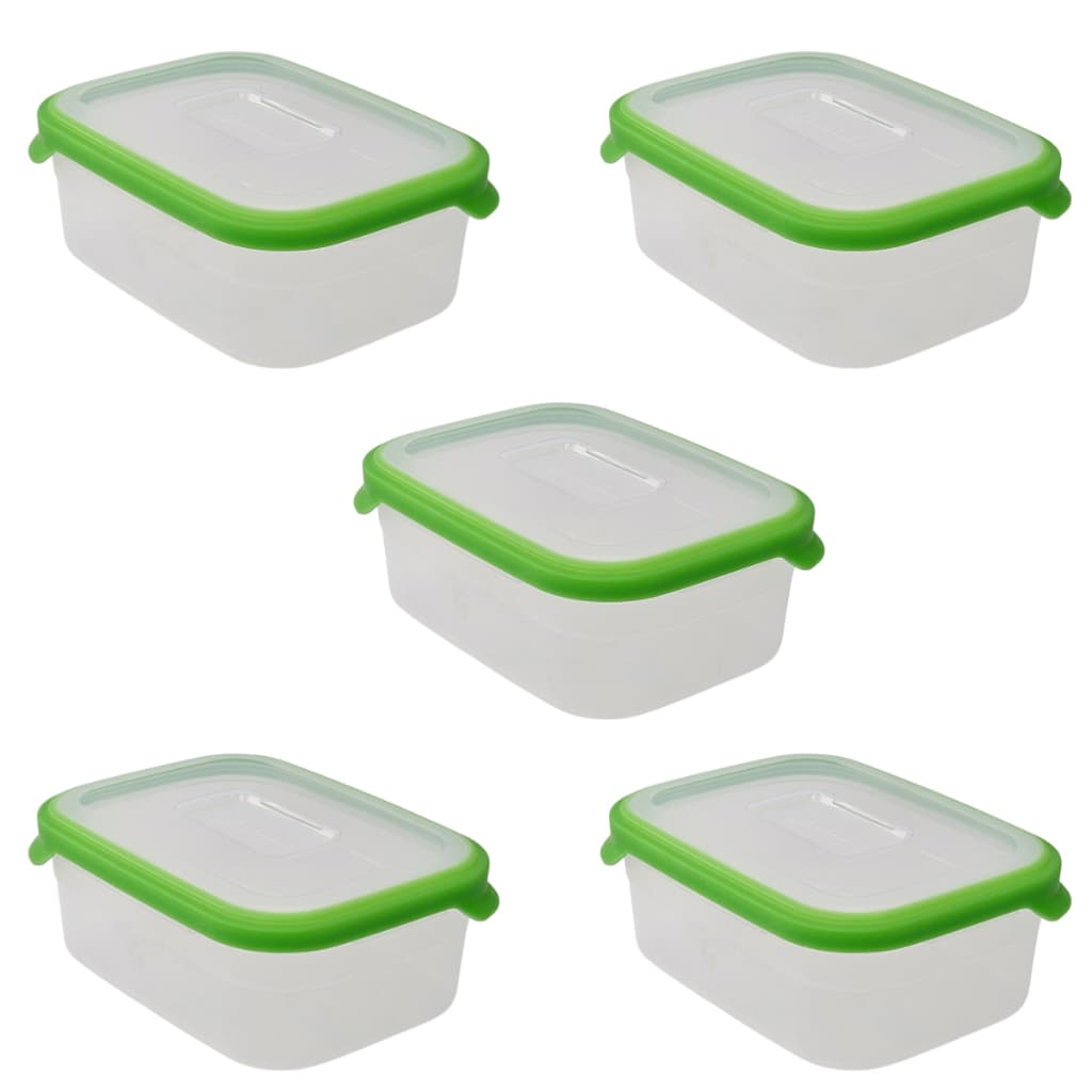 Pote Micro E Freezer 1000ml Com 5uni-marmita Fitness Bpa Free