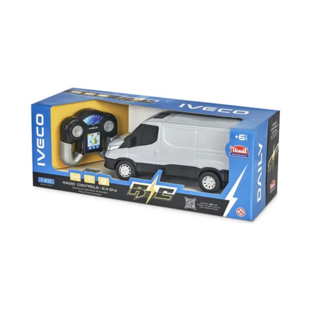 Van Brinquedo Miniatura Iveco Daily Controle Remoto 1/20