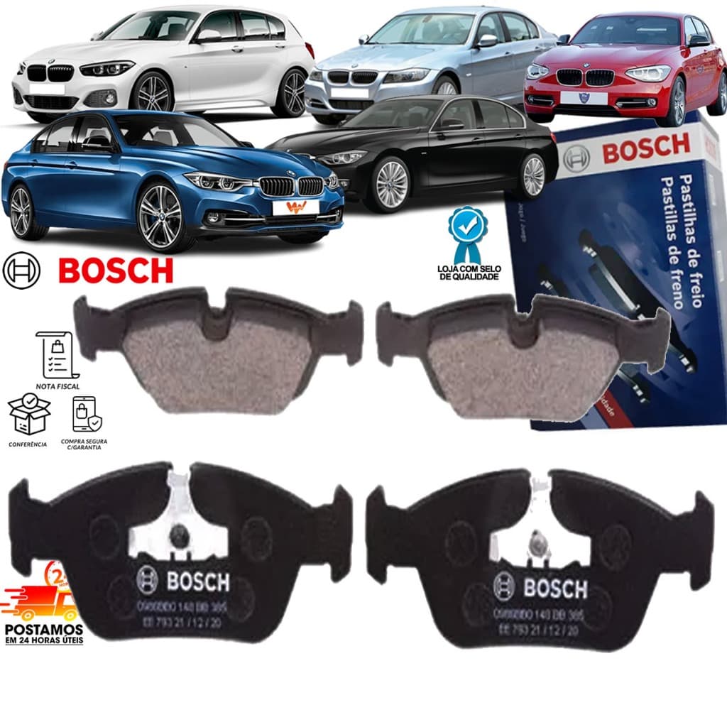 Pastilha de Freio Dianteira BMW 118i 120i 316i 318i 320i Original BOSCH Veja Aplicação no Anuncio