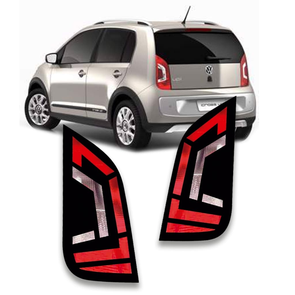 Par Aplique Mascara Negra Adesivo Lanterna Vw Up Tsi Mpi Toy