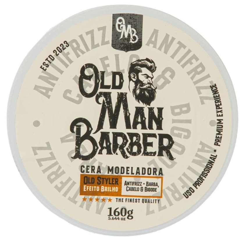 CERA MODELADORA INCOLOR 160G EFEITO BRILHO OLD MAN BARBER