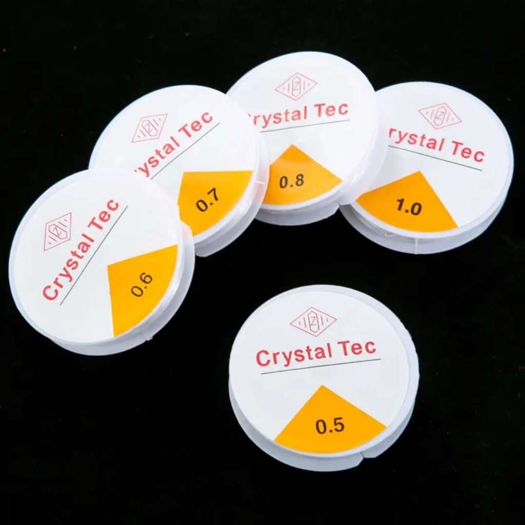 kit c/5 rolo 10 metro fio de silicone para pulseiras   [ tamanhos e espessuras diferentes ] - SMILE LIFE 58 -