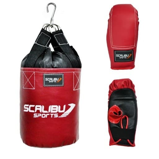 Kit Saco de Boxe + Luva Bate Saco Infantil Scalibu Sports