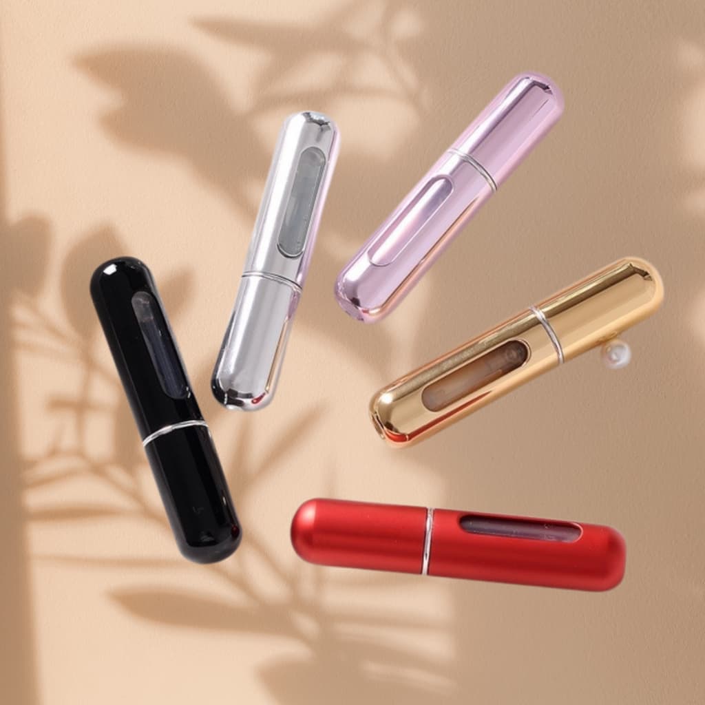 Mini Atomizador de Perfume Recarregável Frasco Porta Perfume Spray de Bolsa 5ml + Pronta Entrega