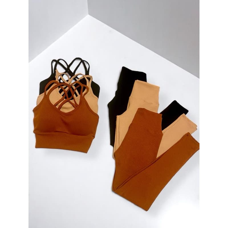 Conjunto Anaruga Legging Top com Bojo Fitness