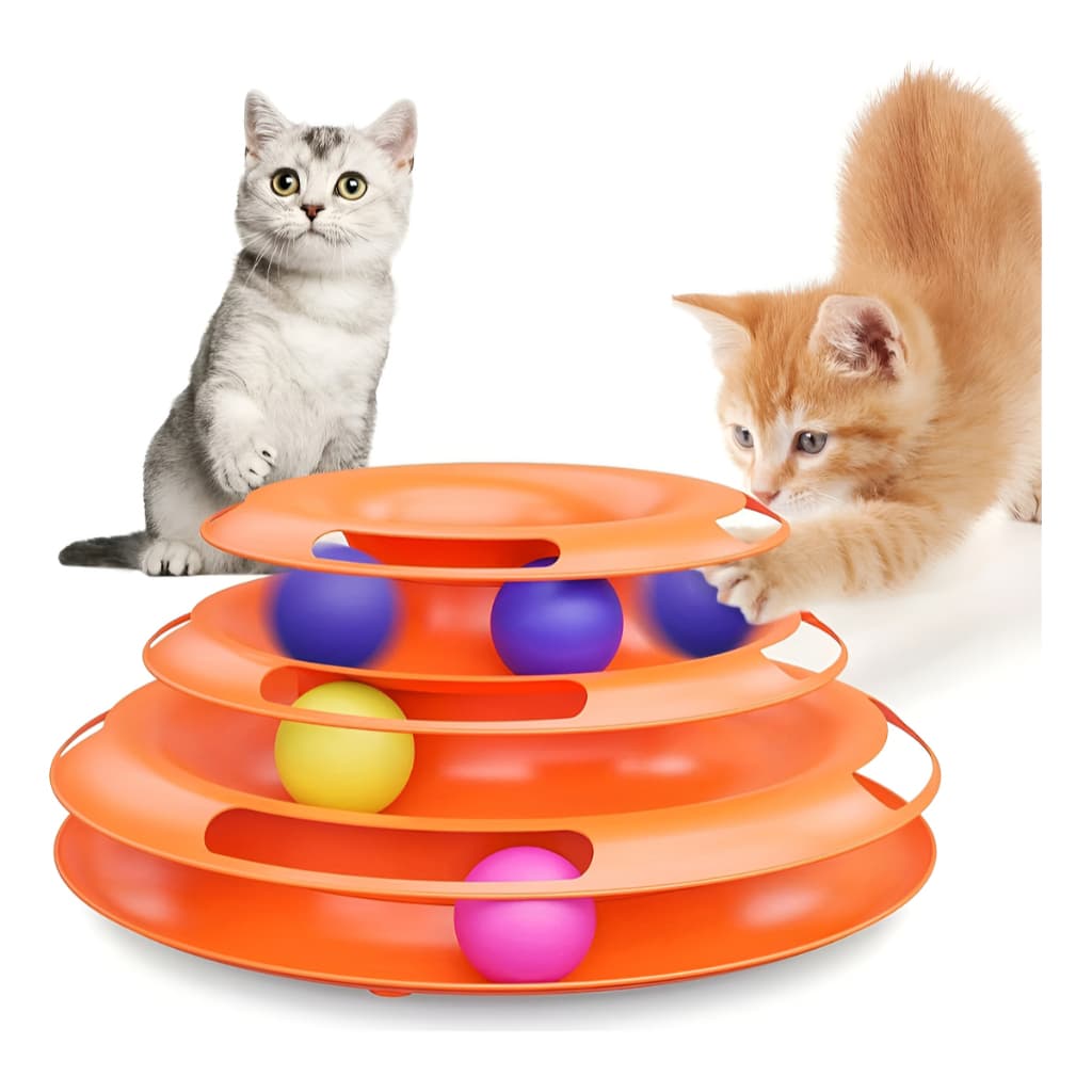 Brinquedo Interativo Para Gatos Corre Corre Torre De Bolinhas Western Pet