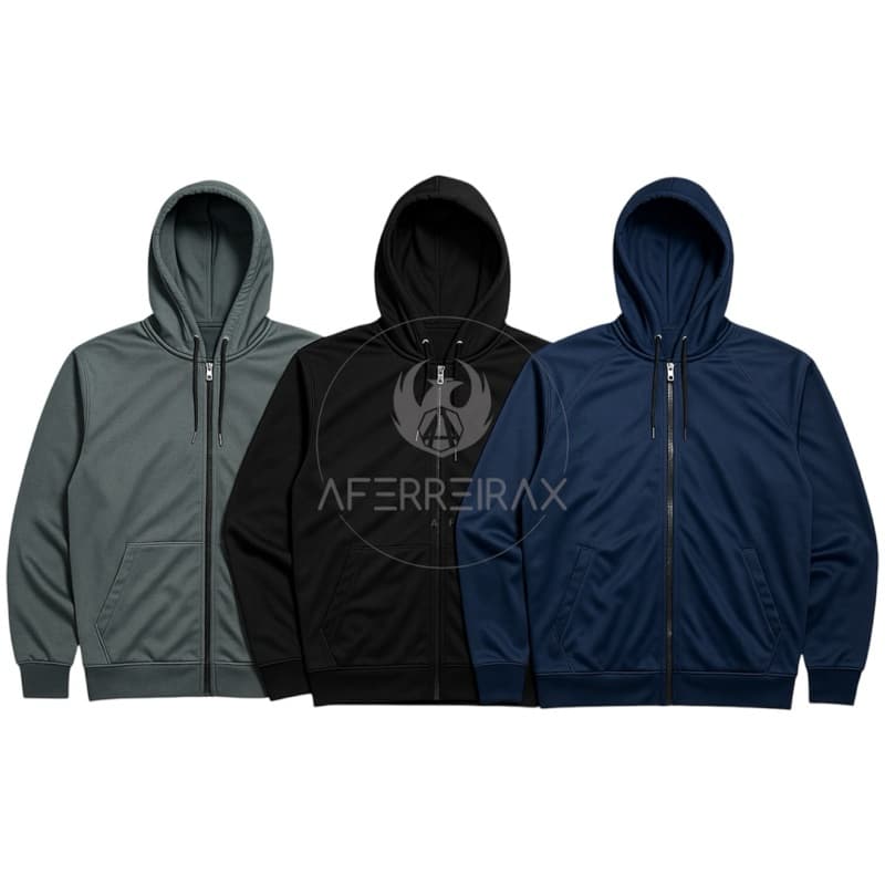 CASACO BLUSA DE FRIO MASCULINA CHIMPA FORRADA REFORÇADA COM BOLSO ZIPER E CORDÃO