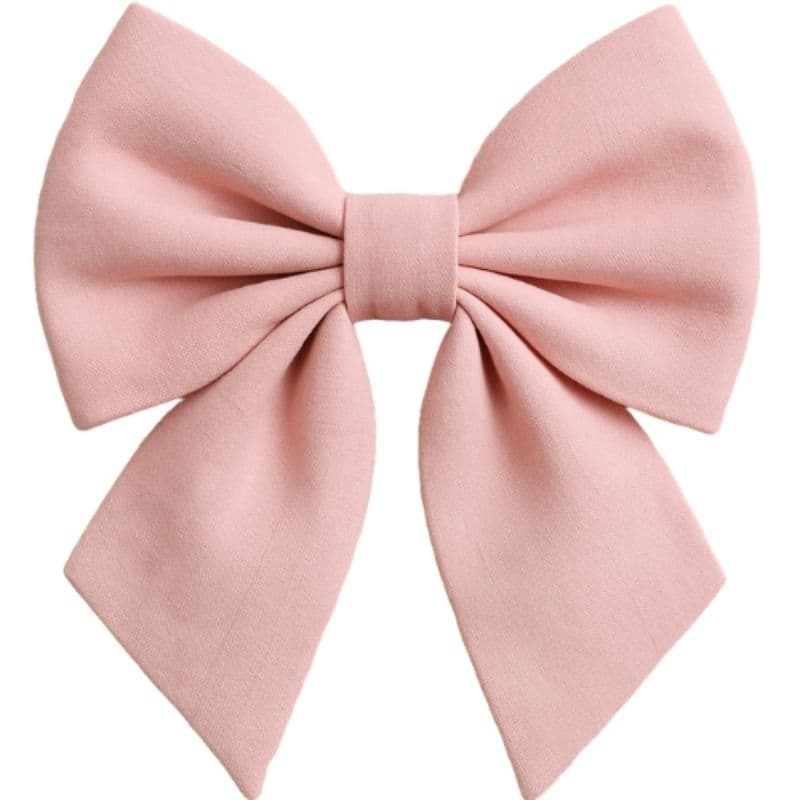 Laço de Cabelo Infantil em tecido 100% Algodão Rosa