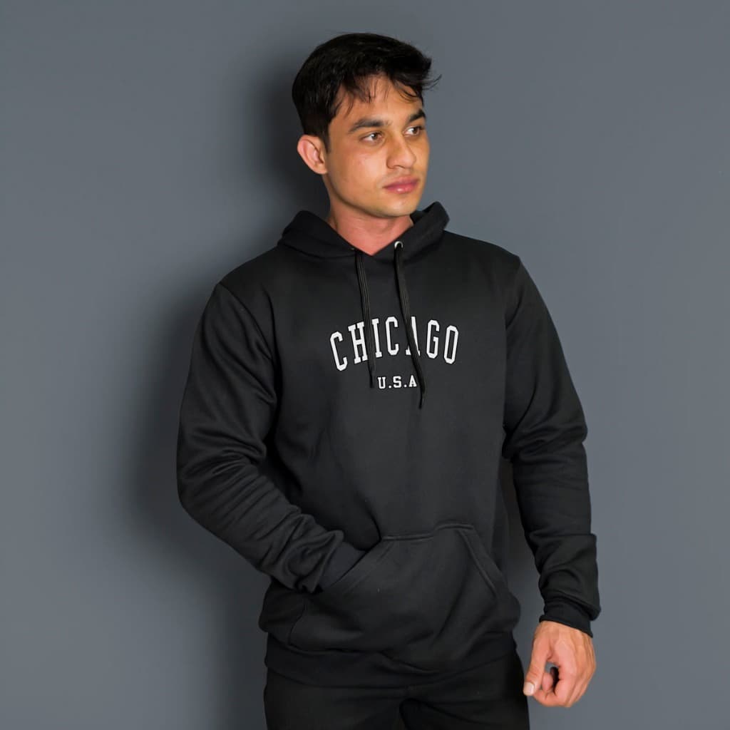 Blusa Blusão Moletom Canguru Chicago Unissex Masculino e Feminino Fabricação de Qualidade