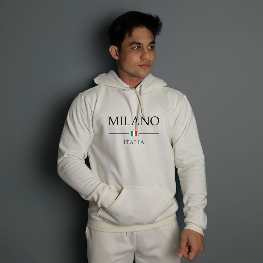 Blusa Blusão Moletom Canguru Italy Milano Italia Unissex Masculino e Feminino Fabricação de Qualidade
