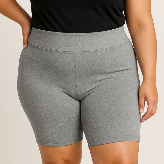 Bermuda Feminina Plus Size Cintura Alta, Tamanho G1, G2, G3 Moda Fitness
