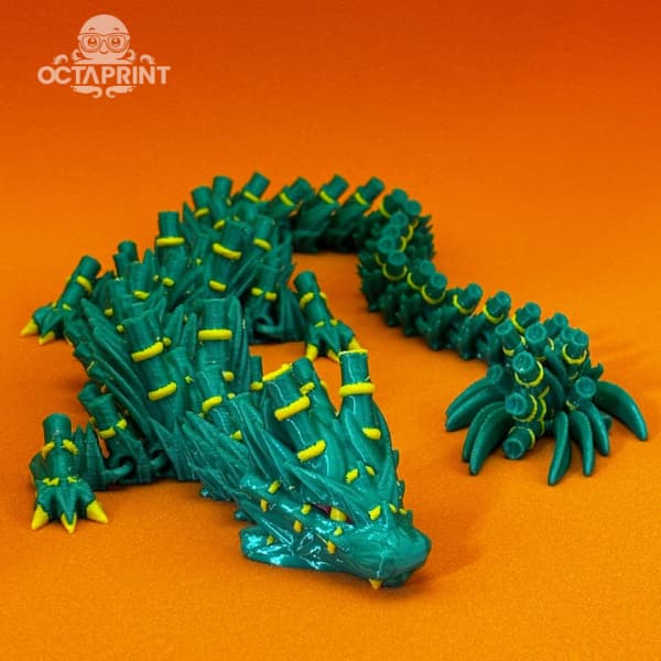 Dragão verde articulado