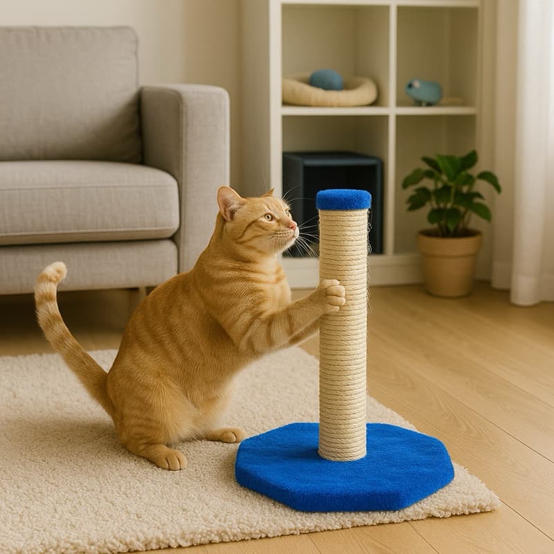 Arranhador para Gatos Poste Sisal 15cm | Base Reforçada | Direto da Fábrica | Envio Imediato