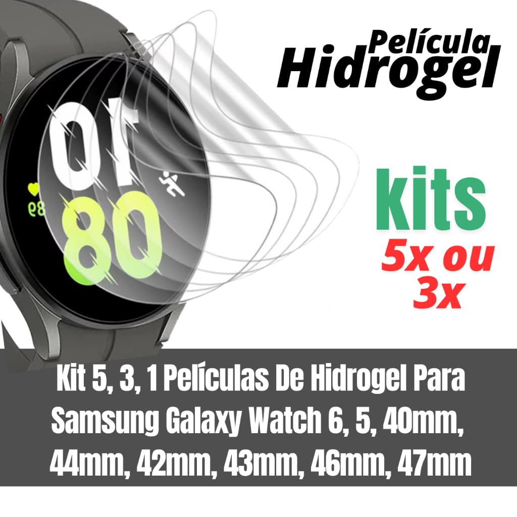 Películas De Hidrogel Para Samsung Galaxy Watch 6, 5, 40mm, 44mm, 42mm, 43mm, 46mm, 47mm