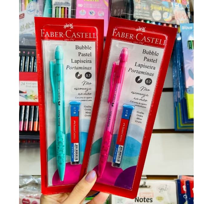 Lapiseira Bubble Faber-Castell Pastel 0.7 mm com Grafite