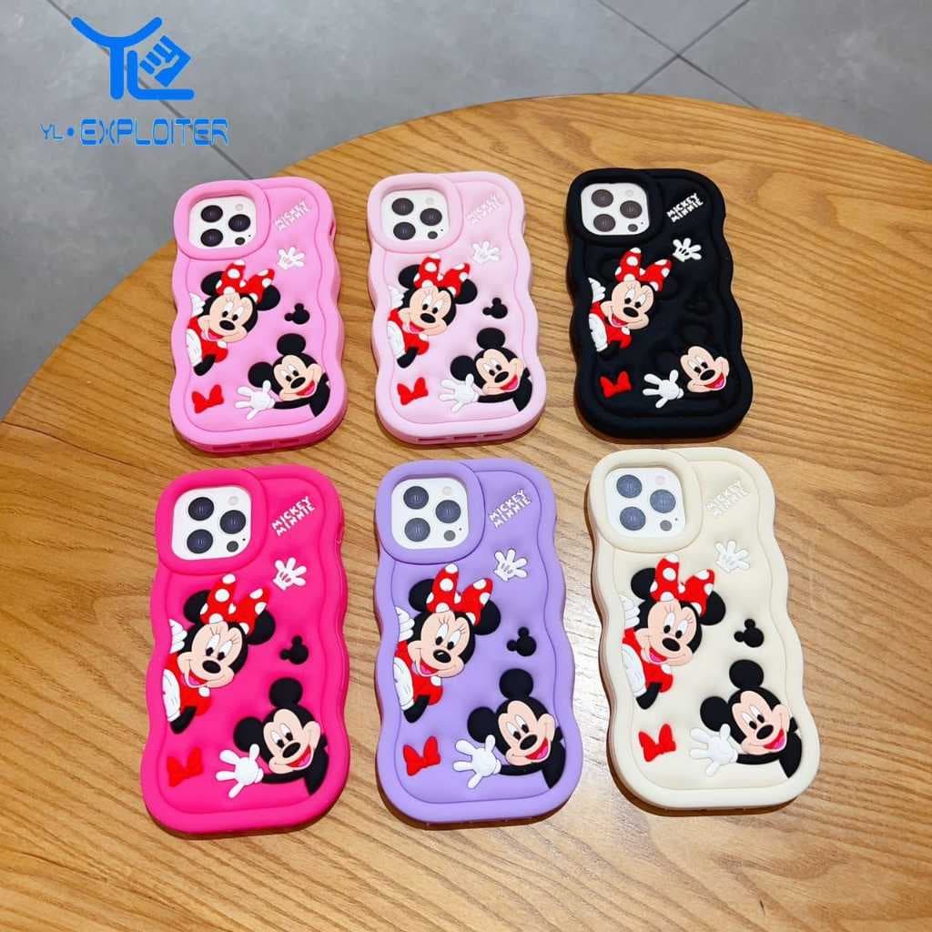 Capa Emborrachada MINNIE E MICKEY Para Samsung A05 A26 A36 A56 (M B)