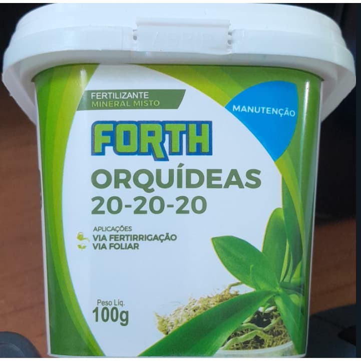 Forth Orquídeas Manutenção 20-20-20 Fertilizante mineral Misto 100g