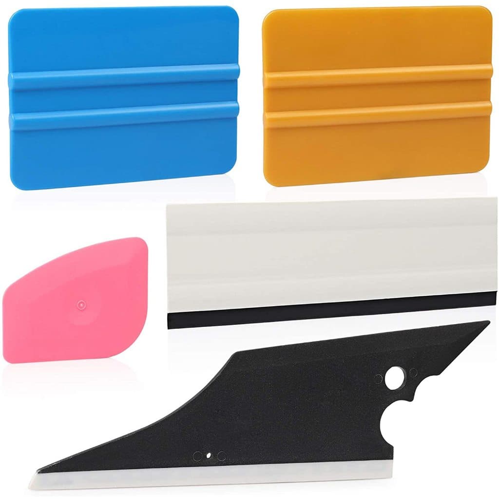 Kit Espatula Felt New Aplic Envelopa Adesiva Film Profissional Insulfilm Papel Parede Envelopamento