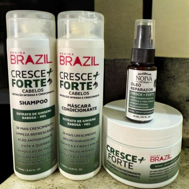 kit Capilar Cresce Cabelo Com óleo de Gesing e Mel( Noiva Extreme)
