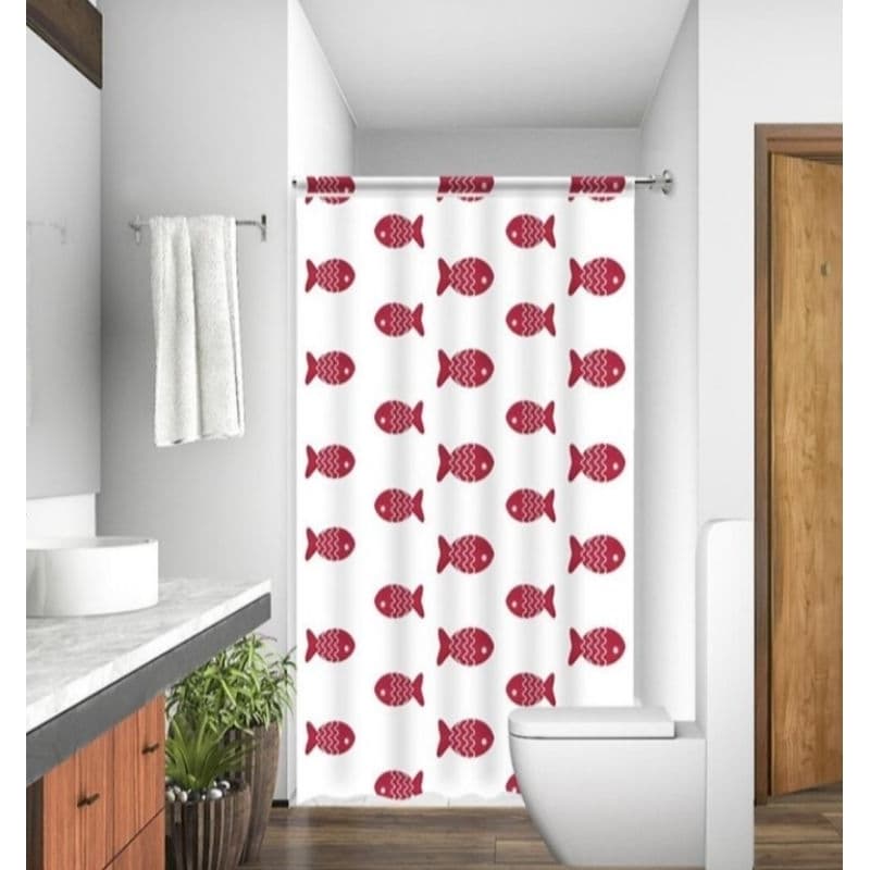 Kit 2 Cortinas para Box em PE Estampas Sortidas com Estilo, Leveza e Proteção Tamanho: 138x198cm