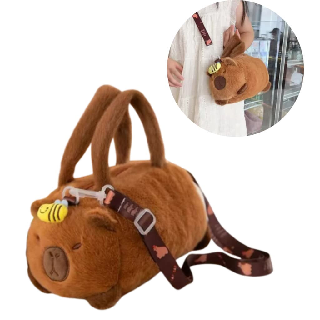 Bolsa Capivara Filó Moda Infantil Duas Alças