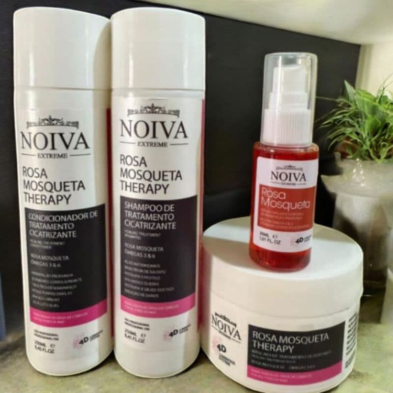 Kit Capilar Rosa Mosqueta Cicatrização Capilar ( Noiva Extreme)