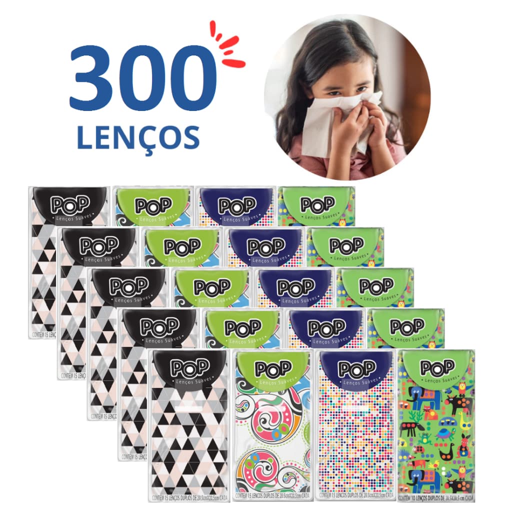 Kit de Lenço de Papel Duplo POP Suaves Pacotes de Bolso p/ Casamento