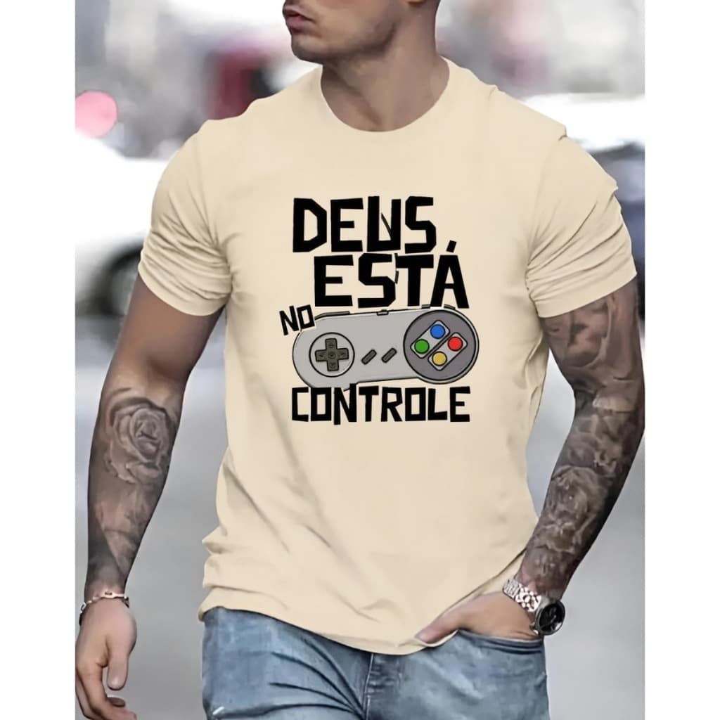 Blusa Masculina Casual Lisa Algodão 100% Estilo Básica e Moderna para Verão