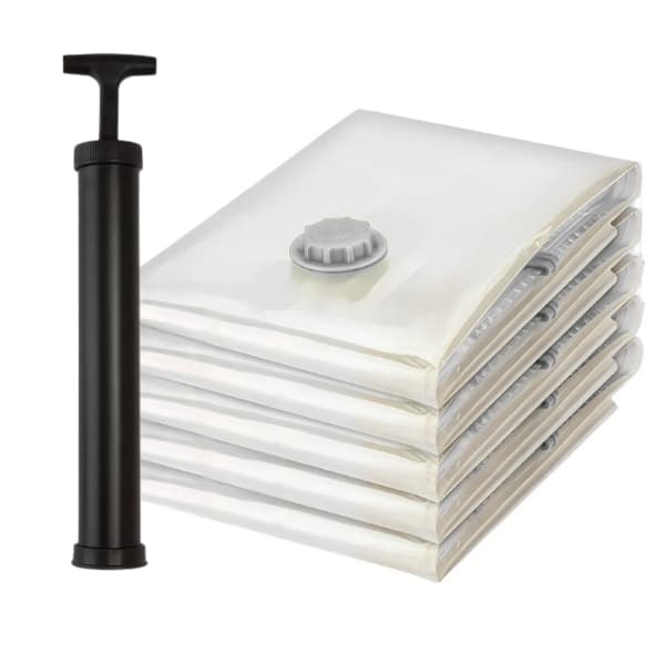 Kit 10 Saco a Vácuo para Roupas 60x80 Viagem Organizador Mala Guarda Roupa