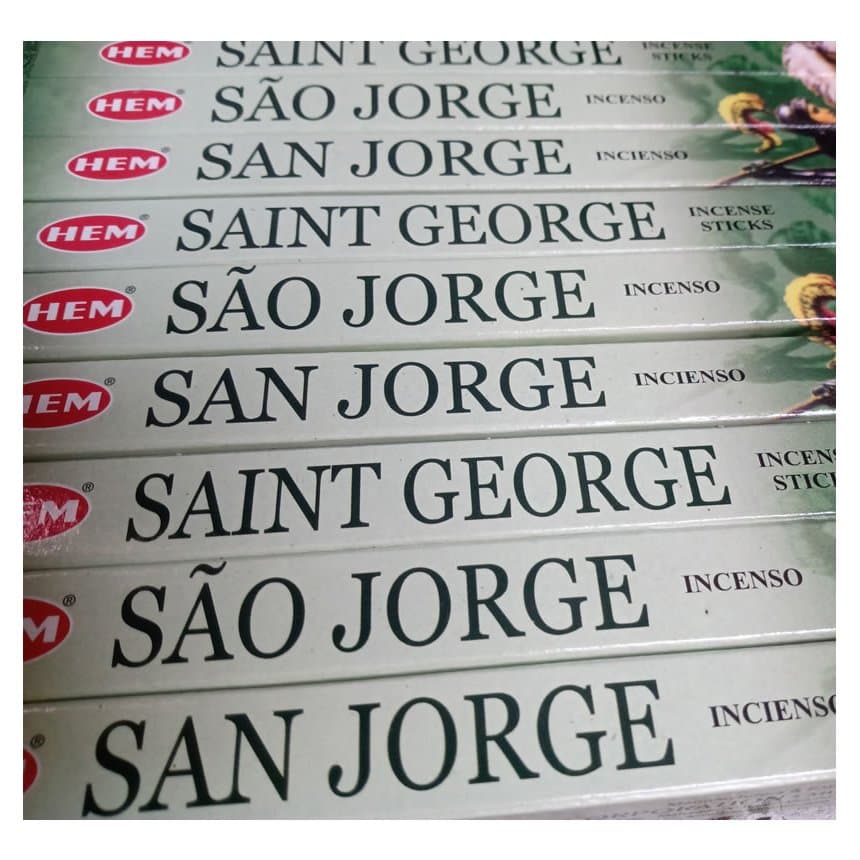 kit de Incenso Indiano HEM São Jorge relaxamento e meditação religioso
