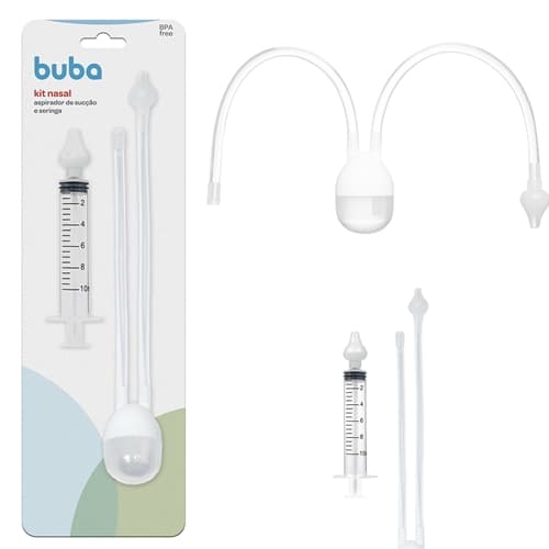 Kit Aspirador Nasal de Sucção com seringa