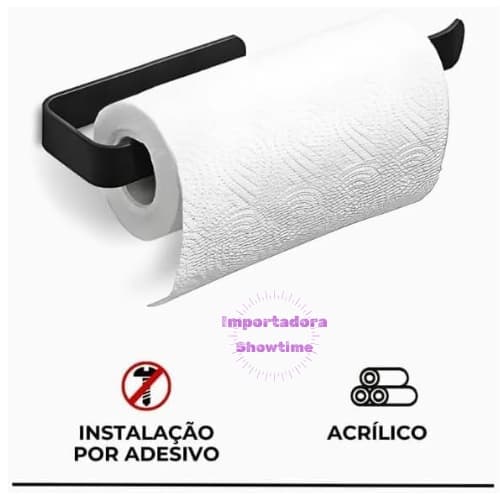 Suporte Porta Papel Toalha - Film - Alumínio Adesivo 3M Sem Furos ENVIO IMEDIATO