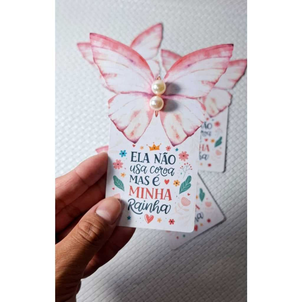 Tag com brinco dia das mães - 10 unidades - lembrancinha dia das mães
