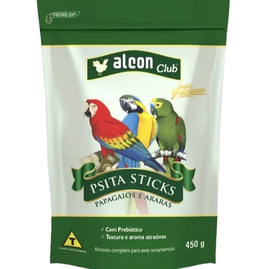 Alcon Club Psita Sticks para Papagaios e Araras  450g