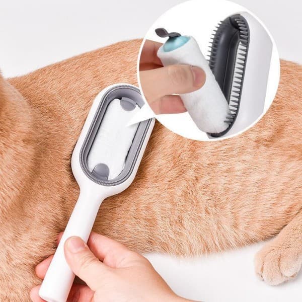 Escova Pet Rasqueadeira Pet Tira Pelos Para Cachorro E Gatos