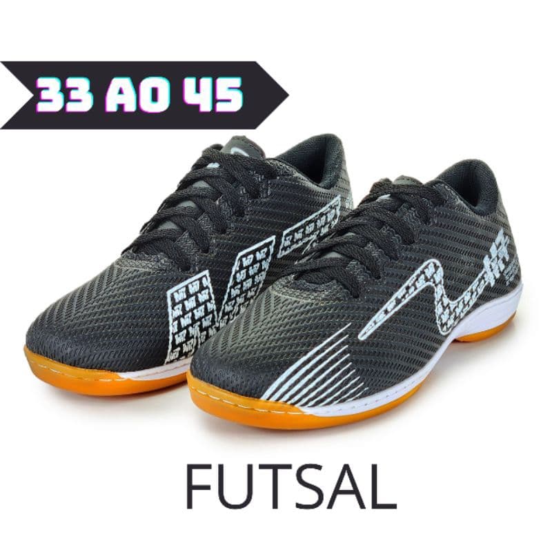 Chuteira Futsal M7 Salão Quadra Antiderrapante  33 - 45 Envio Imediato Premium Oferta Barato