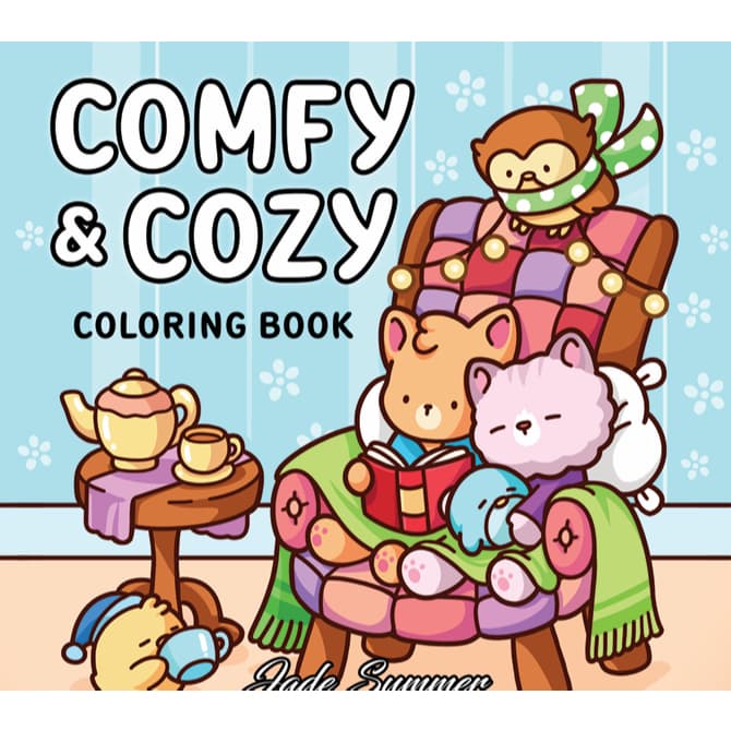 Livro de colorir comfy & cozy