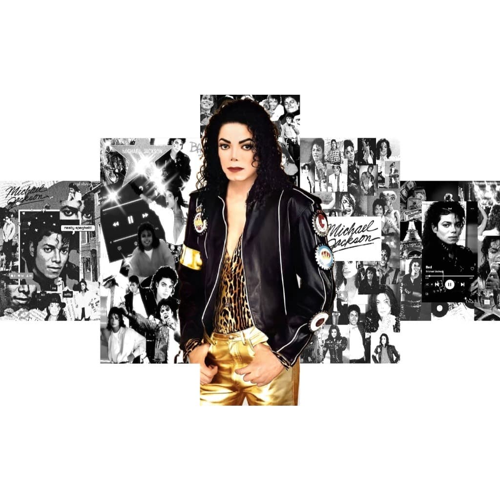 QUADRO DECORATIVO MICHAEL JACKSON CANTOR MÚSICA REI POP