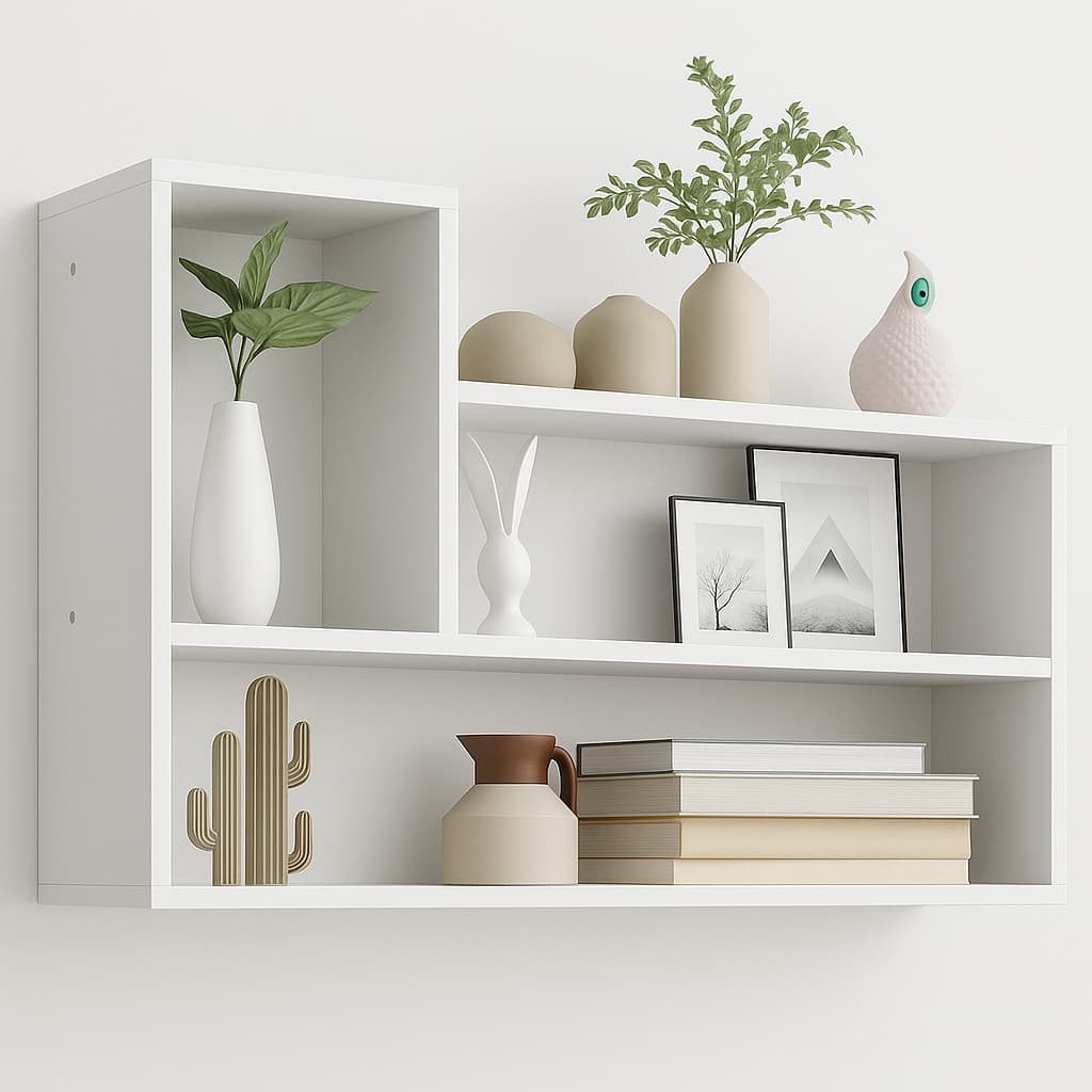 PRATELEIRA MDF DECORATIVA 70X90X15CM PORTA LIVROS FIXA DE PAREDE SALA QUARTO ESCRITORIO