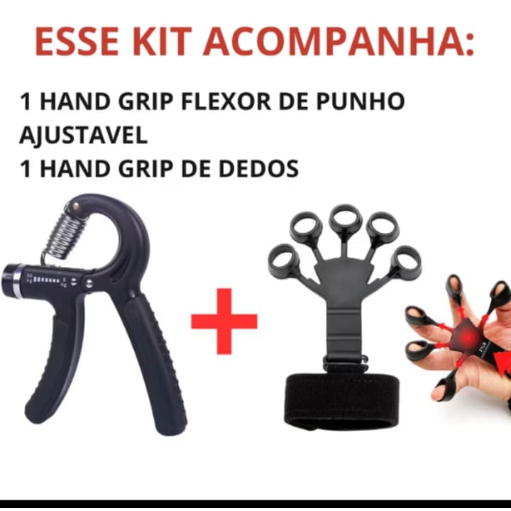 Hand Grip de Dedo e Flexor de Punho Ajustável Fisioterapia Exercício para Mãos