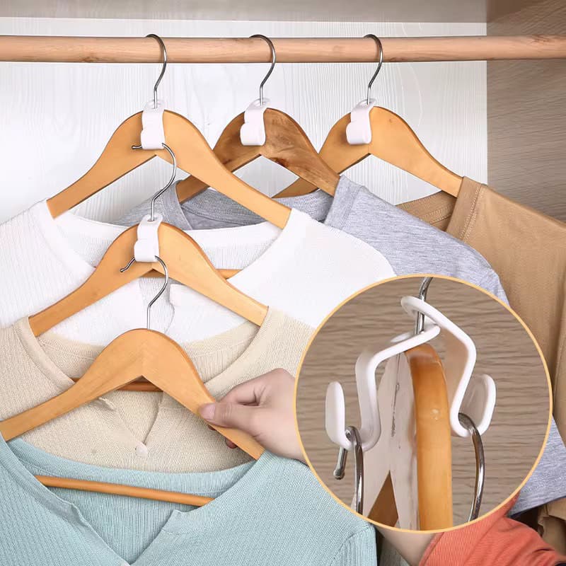 Kit Gancho Extensor De Cabide De Roupas Guarda Roupa