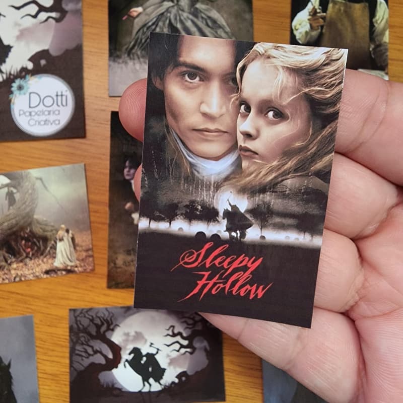 Adesivos do filme A Lenda do Cavaleiro Sem Cabeça Johnny Depp para Scrapbook e journal