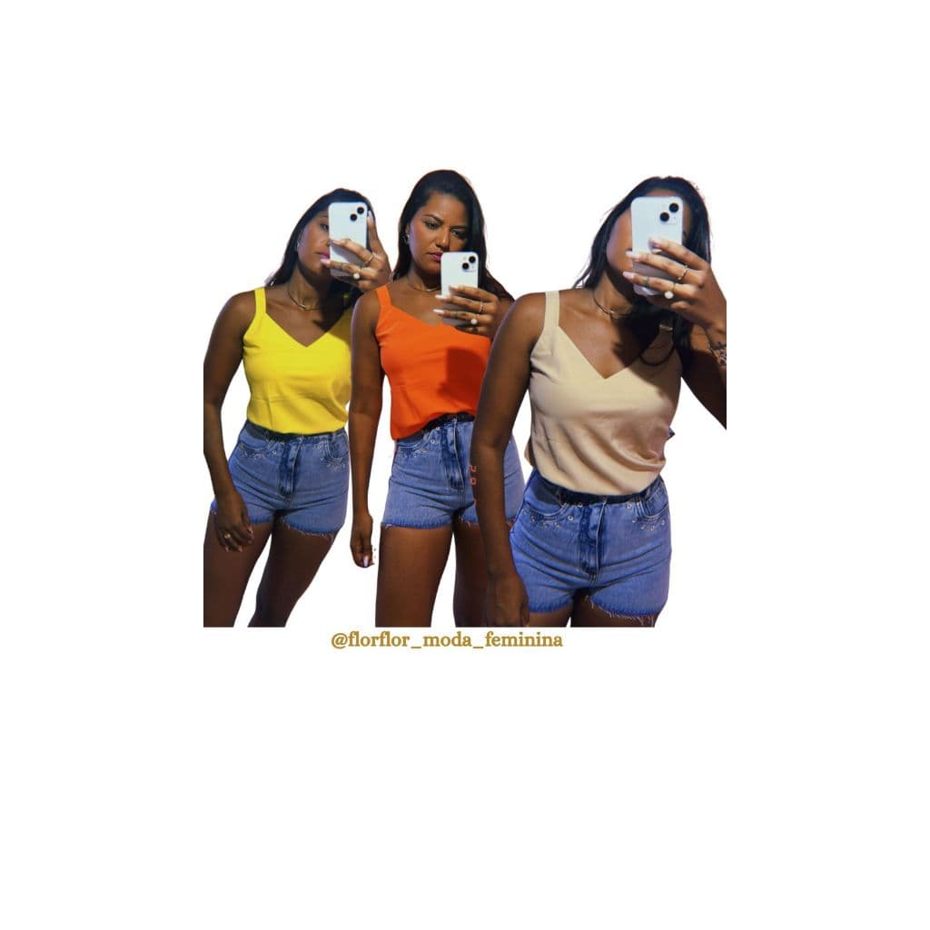Regata Blusa Social Alça Grossa crepinho Moda Verão Poliéster M