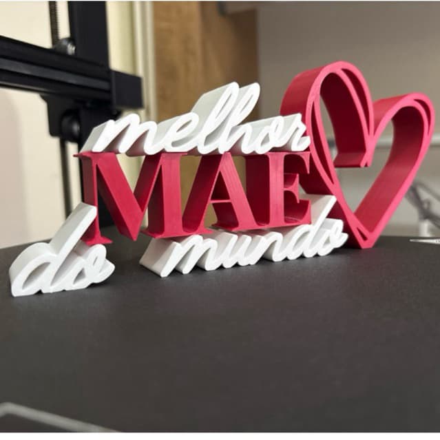 Dia das Mães Coração Mamãe - Melhor Mãe do Mundo