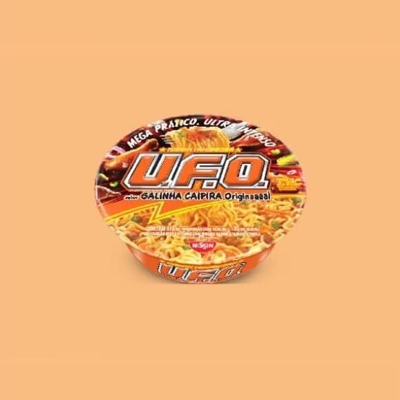 UFO NISSIN kit C/10 UFO sabor GALINHA CAIPIRA  instantâneo miojo