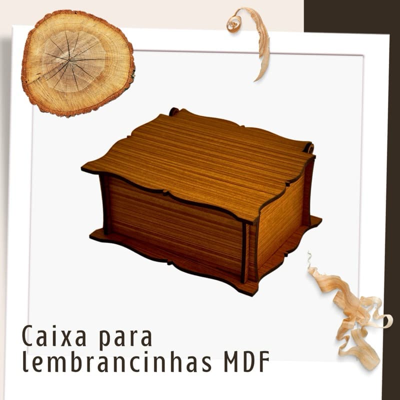Caixa em MDF para Lembrancinha de Casamento Aniversário Batizados Datas Comemorativas ou Porta Jóias