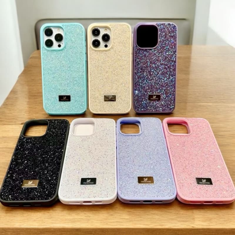 Capa Capinha de Celular com Pedras Strass Brilho Luxo IPhone 11/12/13/14 e Pro, Pro Max